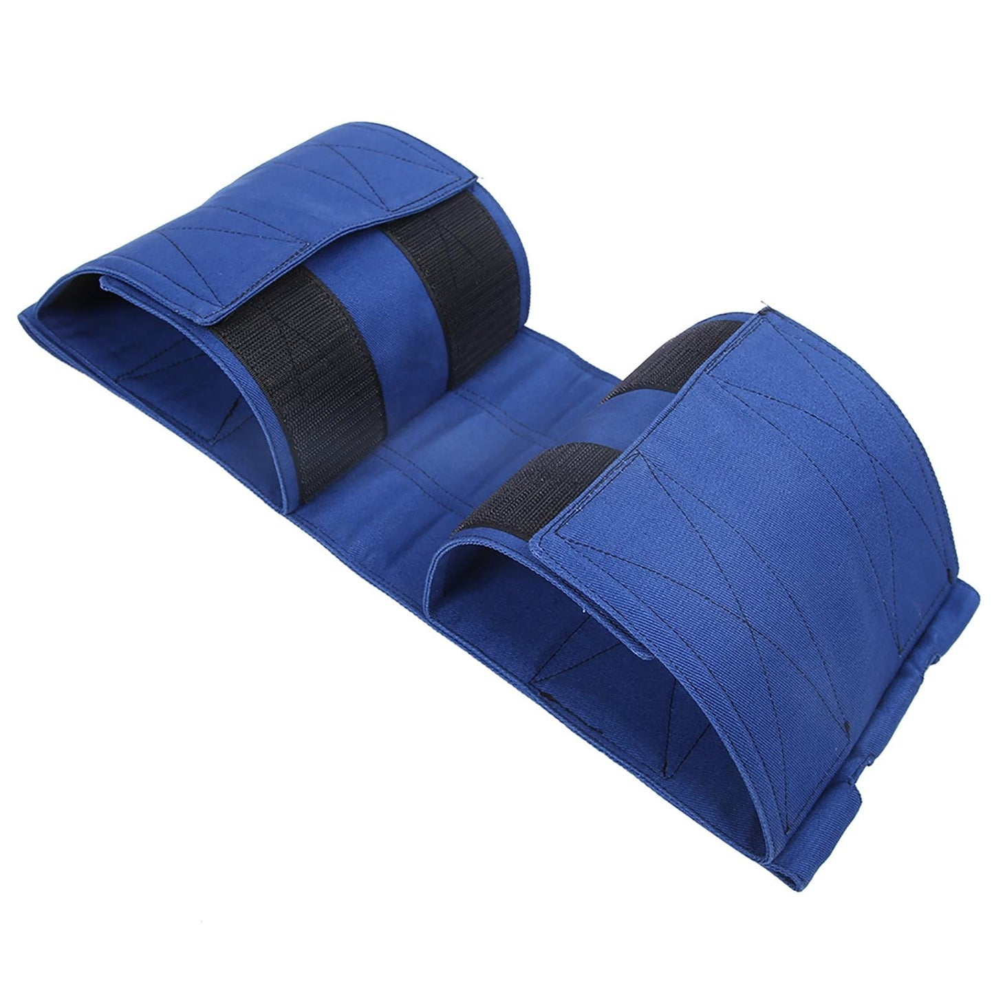 Wheelchair Footrest Non‑Slip Adjustable Leg Restraint Strap Seat Belt (Blue Average Size)