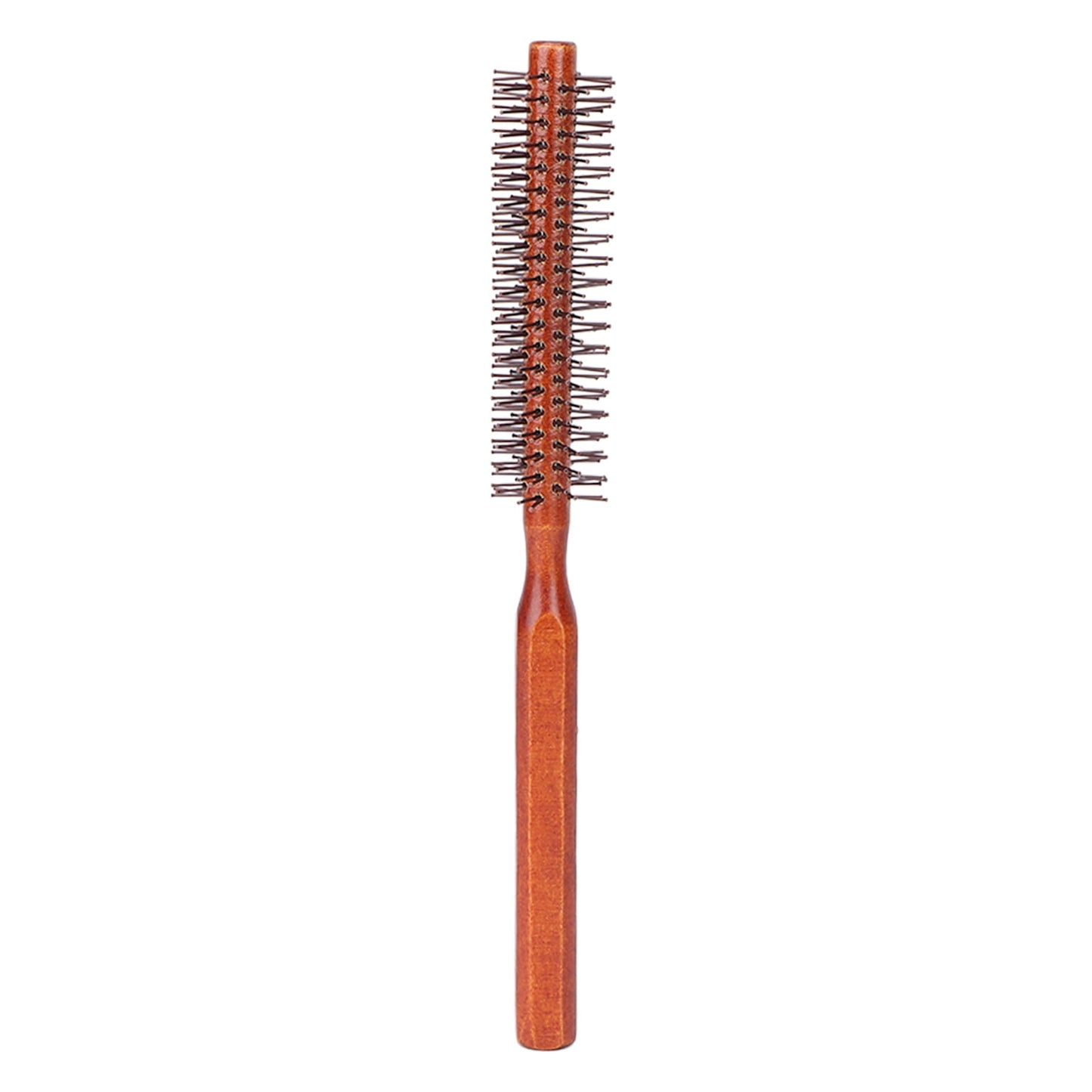 Qiilu Round Styling Hair Brush Curling Roller Hairbrush Small Wood Brush Unisex For Blow Drying Home Use,Round Styling Hair Brush