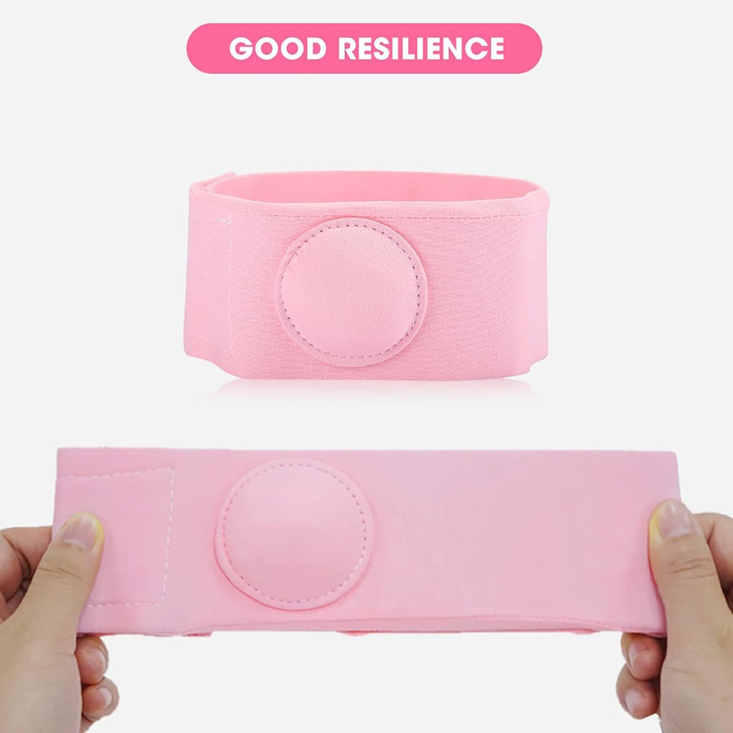 2pcs Umbilical Hernia Belt for Babies pink Baby Hernia Belt, Belly Button Hernia Belt Baby Hernia Belt Hernia Therapy Treatment Children Infant Umbilical Hernia Belt Baby Belly Button Band