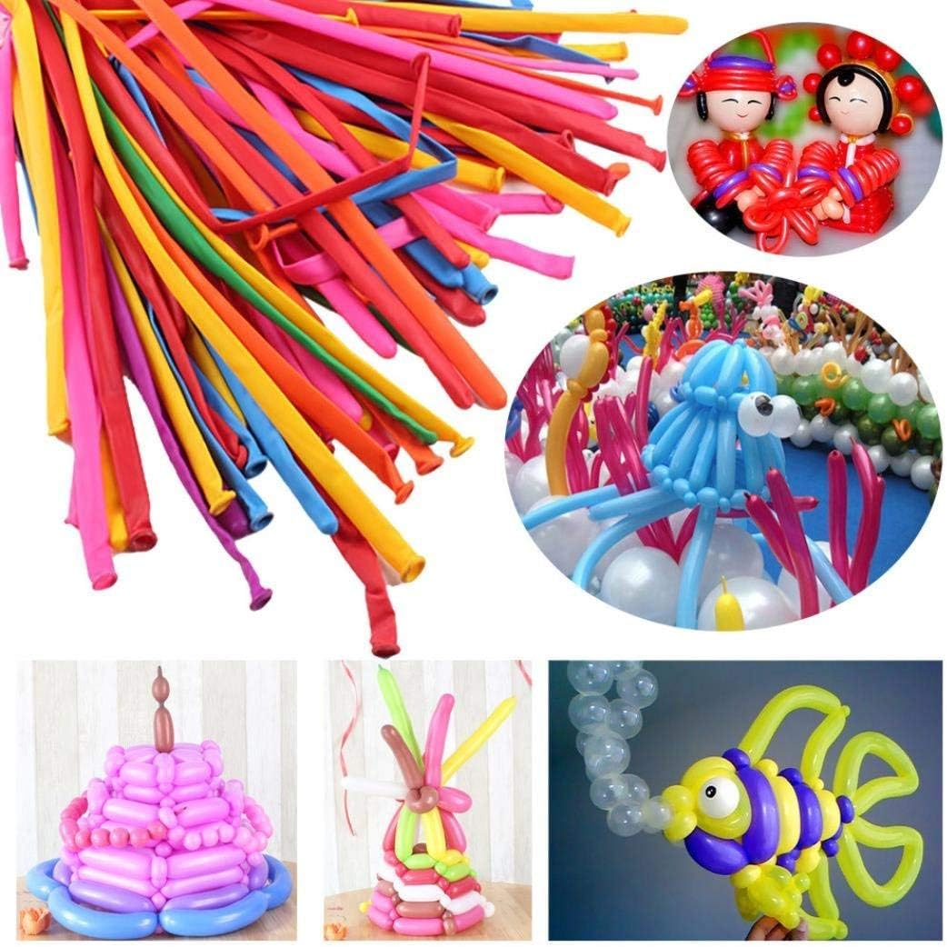 200pcs Long Latex Balloons - Magic DIY Balloons for Christmas, Wedding, Birthday Party Decorations