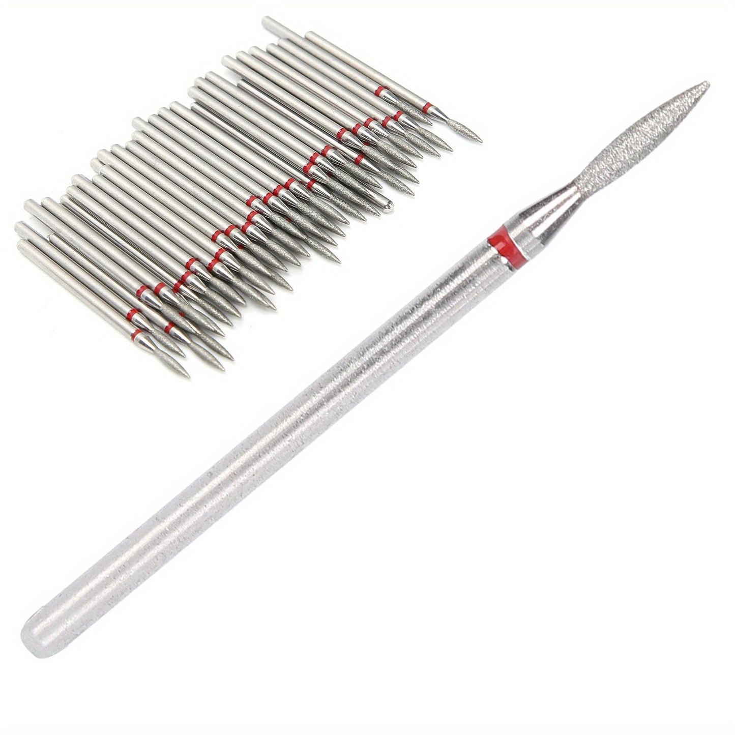 50pcs Professional Nail Drill Bits Polishing Grinding Accessory for Manicure Nail Polisher, Emery Material Wear- resistant Suitable for Most Nail Drill Machine, Ideal for Home Nail Salon Foot Care Pedicure, manicure tools