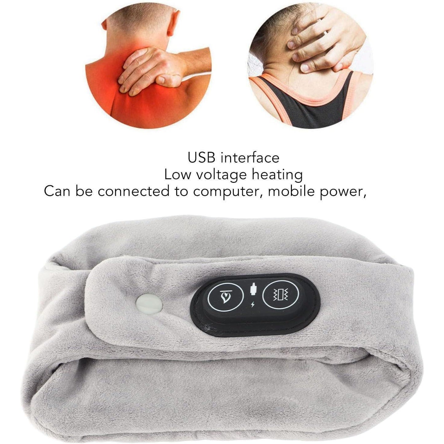 Neck Wrap Warmer, Neck Hot Compress Vibrating Massager, Neck Heating Pad, Heated Neck Wrap, Fatigue Relief, Neck Heating Brace, Neck Heating Wrap, Heated Scarf