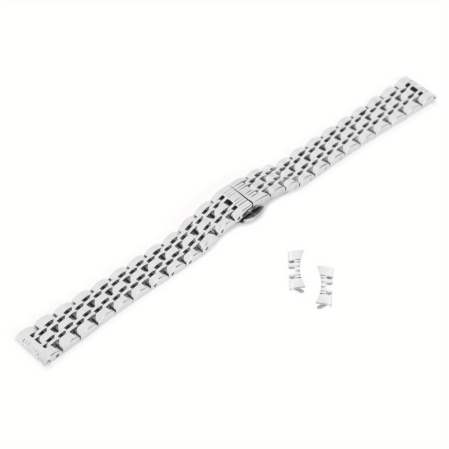 14mm Watch Band Stainless Steel Watch Strap Replacement Watch Band Strap Accessory