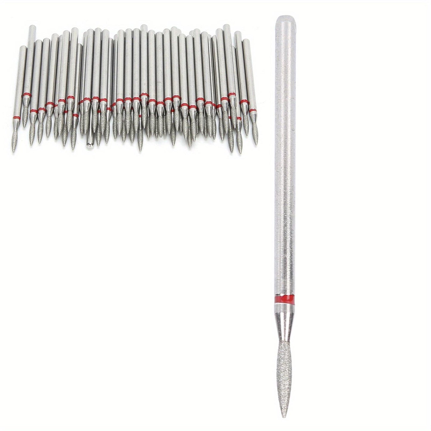 50pcs Professional Nail Drill Bits Polishing Grinding Accessory for Manicure Nail Polisher, Emery Material Wear- resistant Suitable for Most Nail Drill Machine, Ideal for Home Nail Salon Foot Care Pedicure, manicure tools