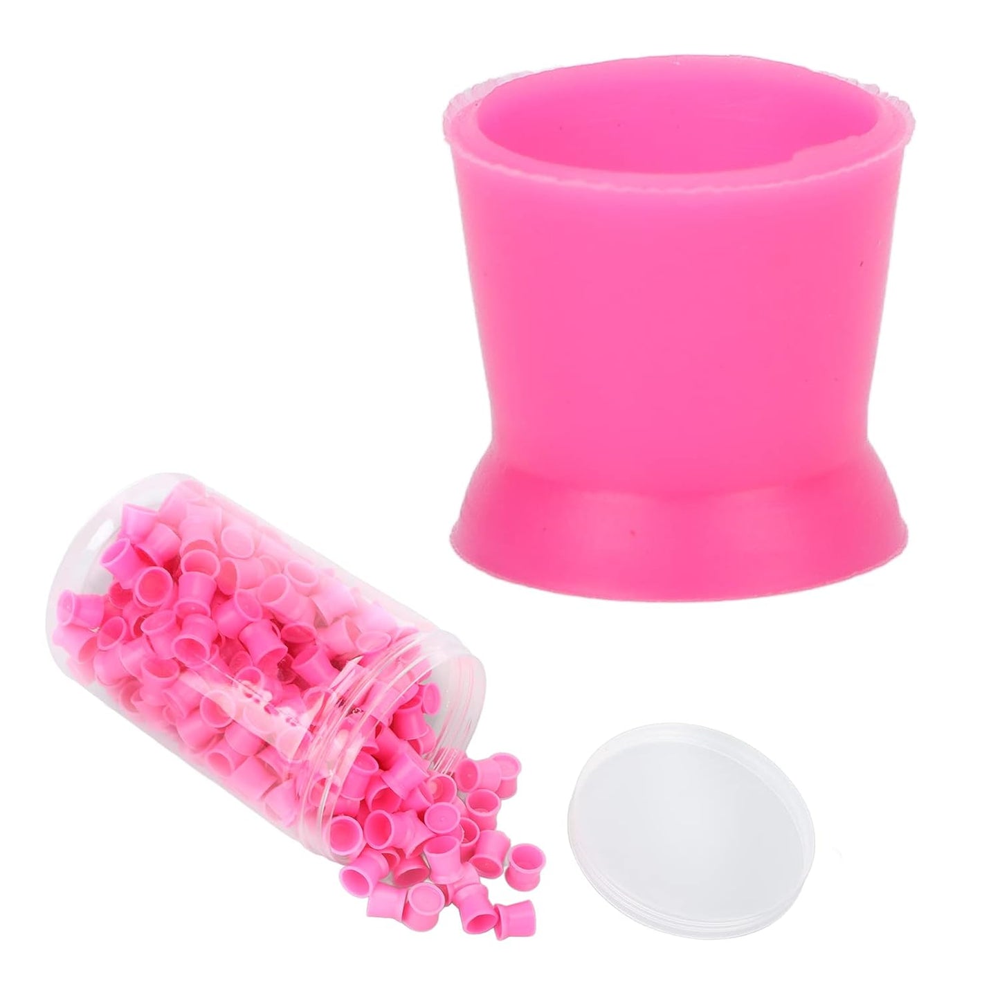 300pcs Tattoo Ink Cup, Pigment Cups Disposable Silicone Tattoo Pigment Cup Eyebrow Eyeliner Lip Color Pigment Cup Tattoo Ink Caps Cups Tattoo Supplies for Tattoo ink