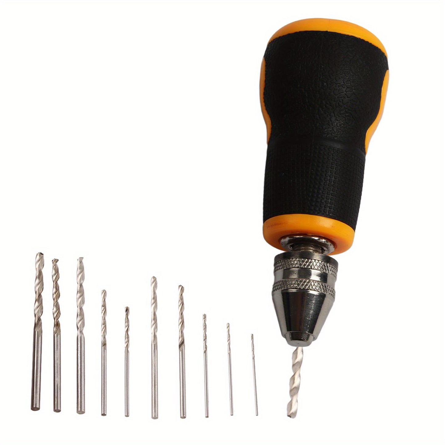 MicroPortable Tool Set Small Hand Drill& amp; 10 PcsDrill Bits 0. 8‑ 3. 0mm