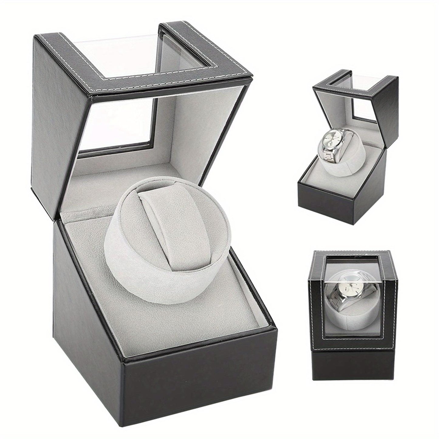 Single Watch Winder Holder Display Storage Automatic Mechanical Watch Box