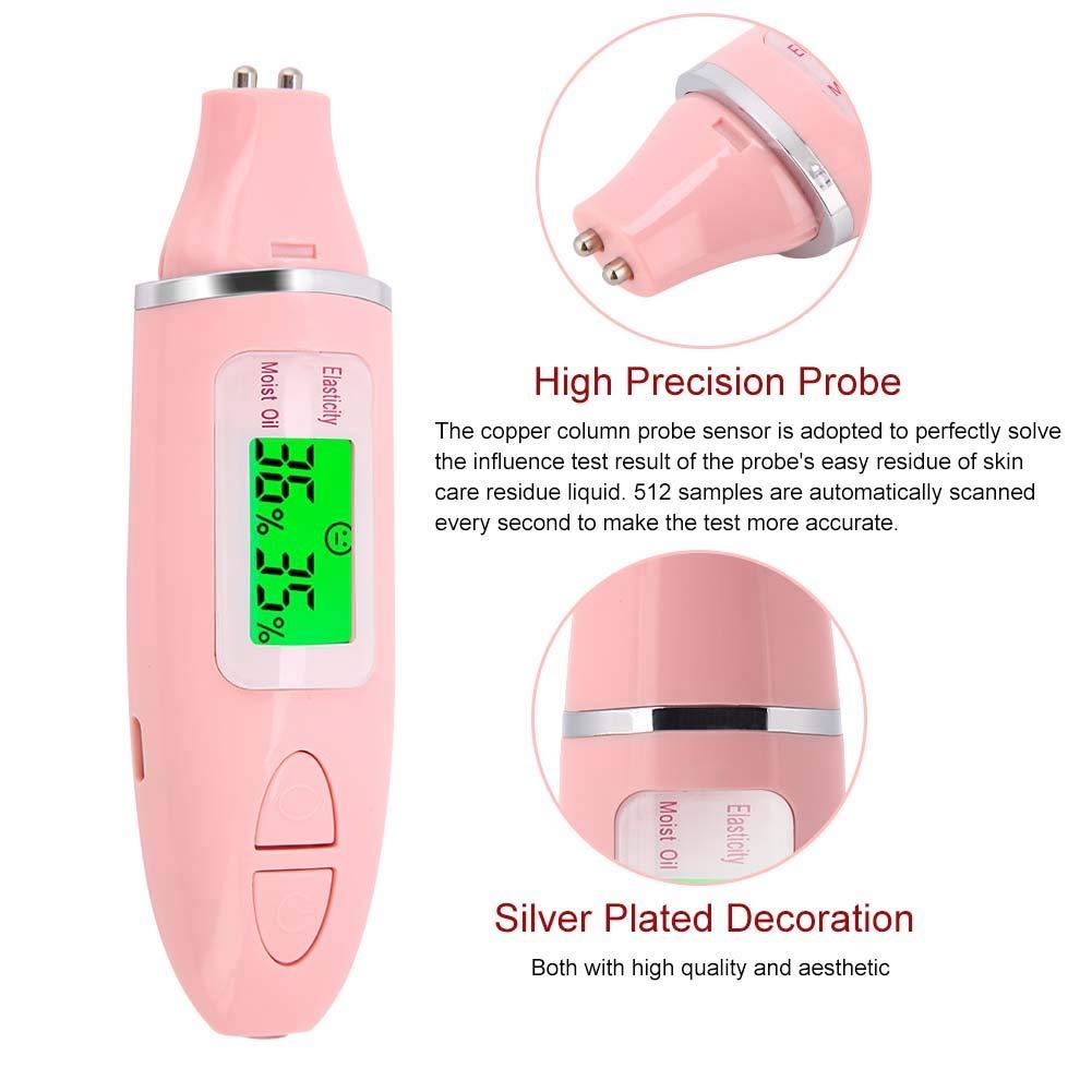 Detector For Face, Skin Analyzer Machine Professional, Digital Skin Oil Sensor, Skin Analyzer Tester Water Oil Monitor LCD Display Monitoring Meter for Face and Body