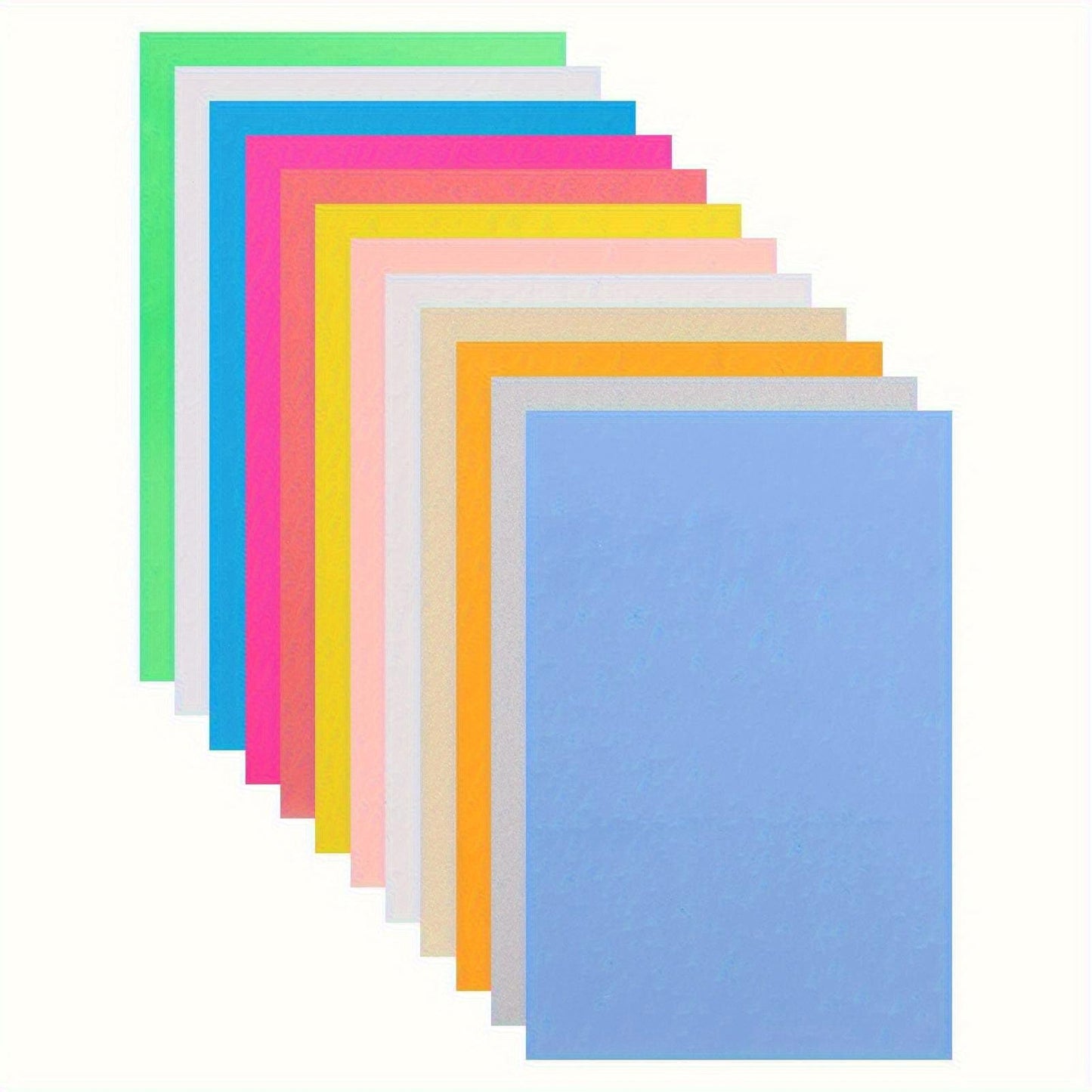 12Pcs Heat Shrink Film Sheets Colorful DIY Keychain HandMade Accessories 5.71x7.87inch