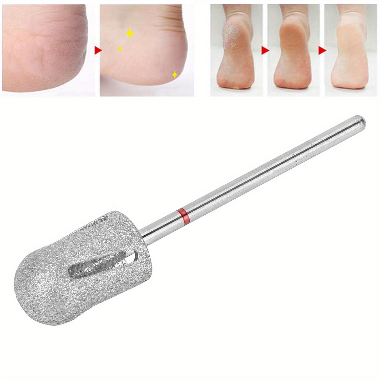 Pedicure Cone Bit Pedicure Skin Bit Stainless Steel Foot Nail Drill Bit Pedicure Foot Calluses Sanding Polishing Head for Foot Calluses Repair Foot Skin