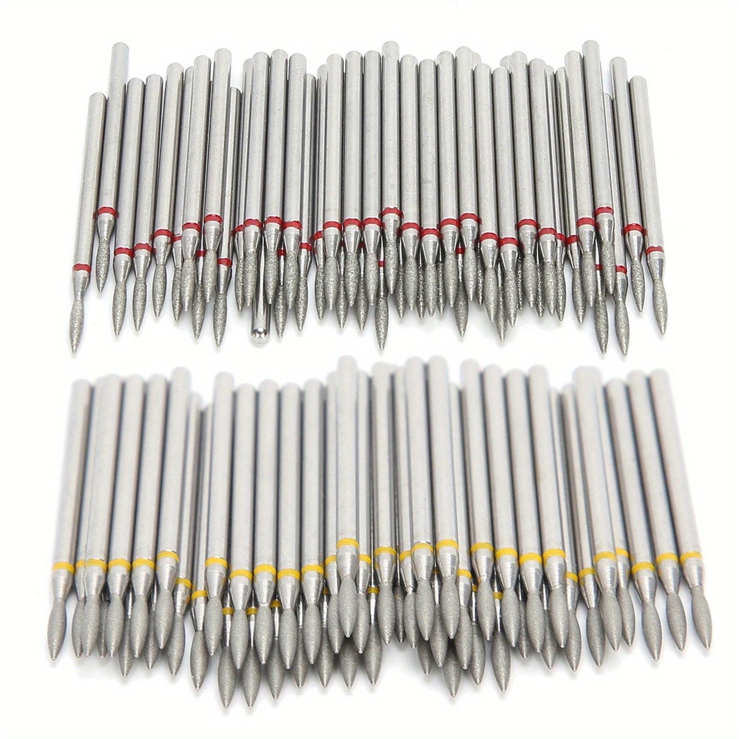 50pcs Professional Nail Drill Bits Polishing Grinding Accessory for Manicure Nail Polisher, Emery Material Wear- resistant Suitable for Most Nail Drill Machine, Ideal for Home Nail Salon Foot Care Pedicure, manicure tools