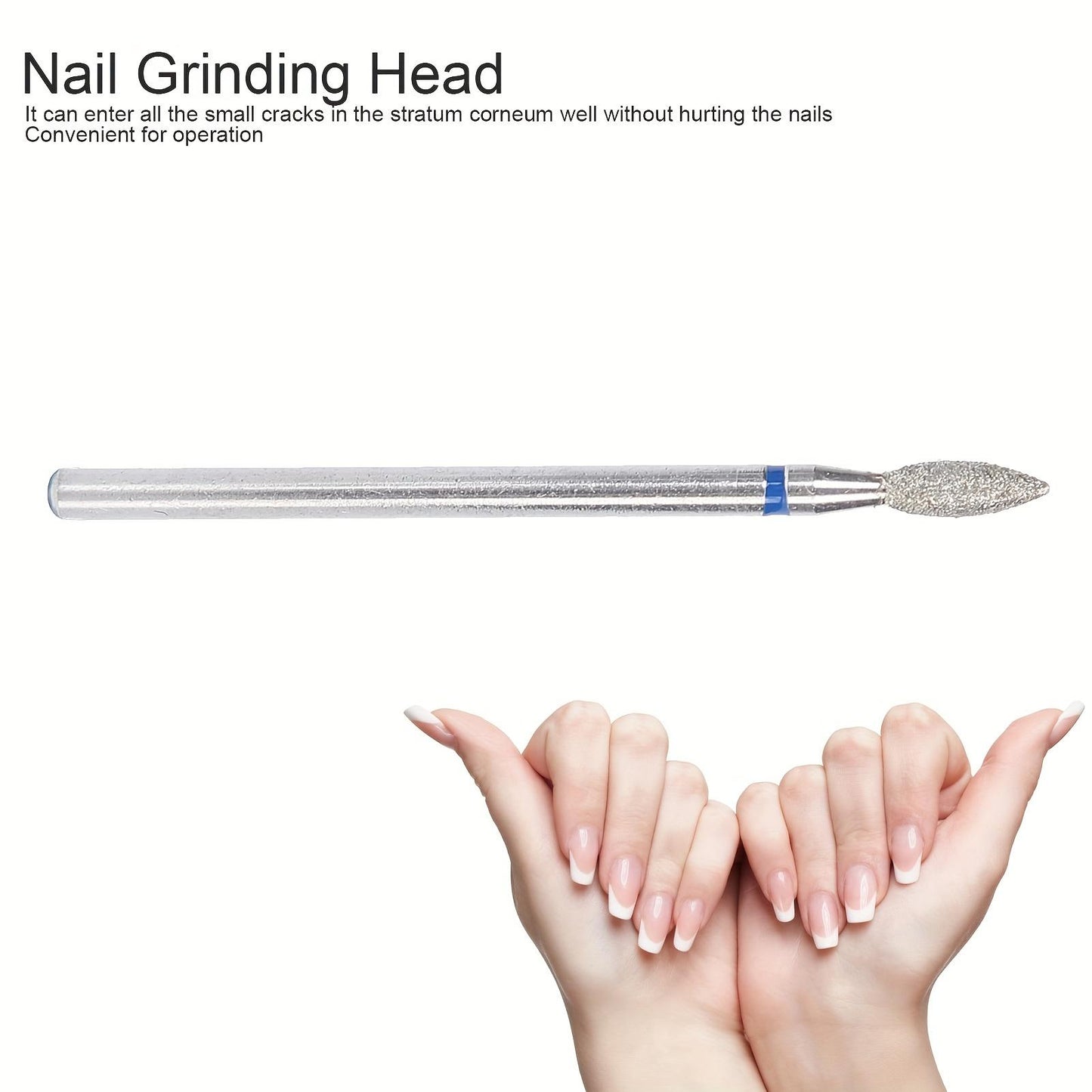 50pcs Nail Drill Bits Nail Polishing Grind Head Replacement Accessory Manicure ToolM