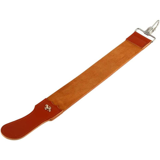 Genuine Leather Strop Strap Barber Straight Razor Folding Knife Shave Sharpener Sharpening Belt Straight Razor Strop Leather Sharpening Barber Hair Removal Sharpening Belt