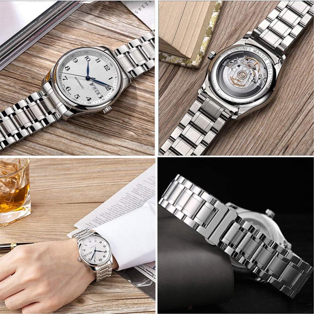 Stainless Steel Watch Band 14mm 15mm 16mm 17mm 18mm 19mm 21mm 20mm 22mm 23mm 24mm Universal Metal Watch Strap Smartwatch Replacement Band Men Women fit Most Traditional Watches