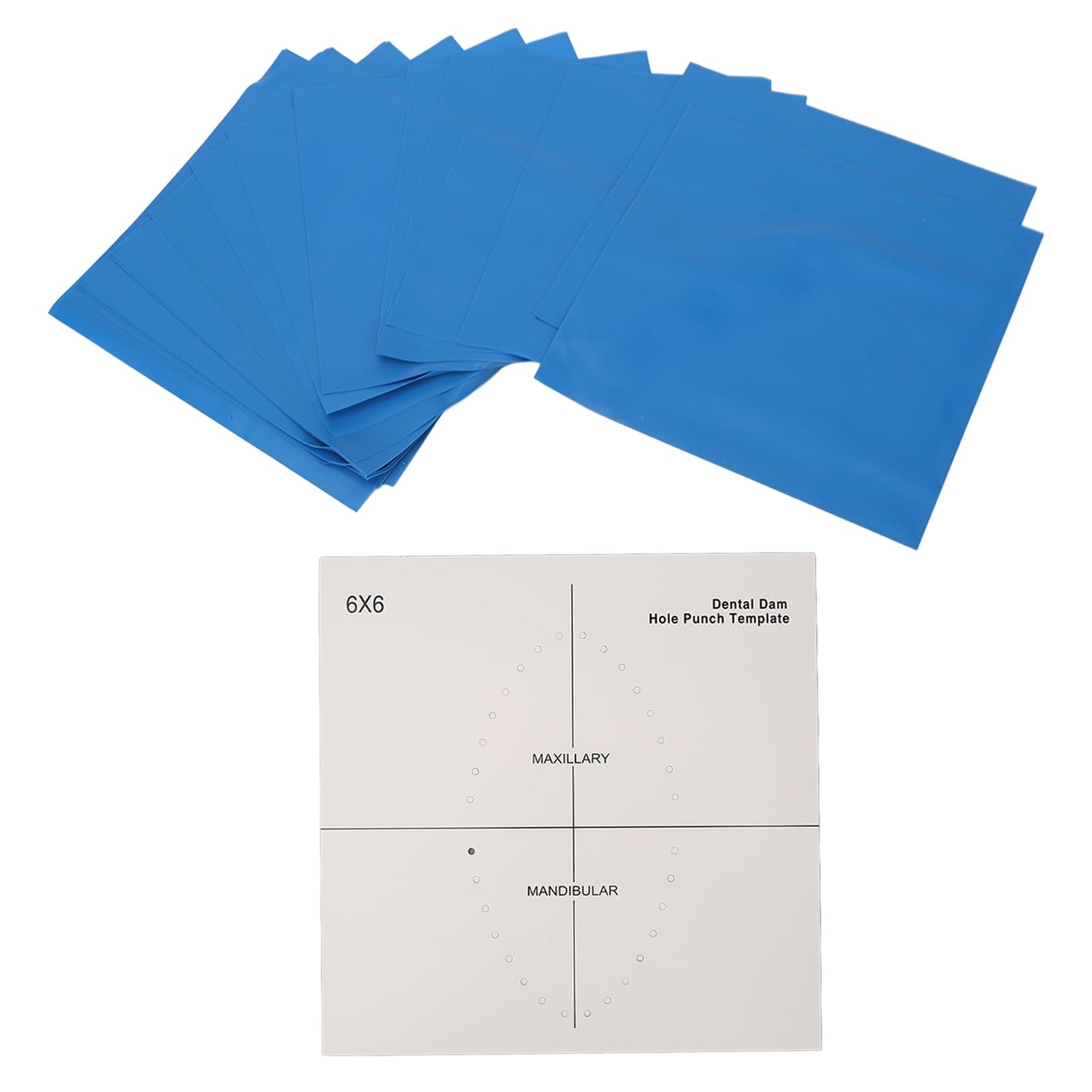 36 Sheet Dental Rubber Dam Powder Free Unscented Hygienic Isolation Barrier Smart Dam Blue