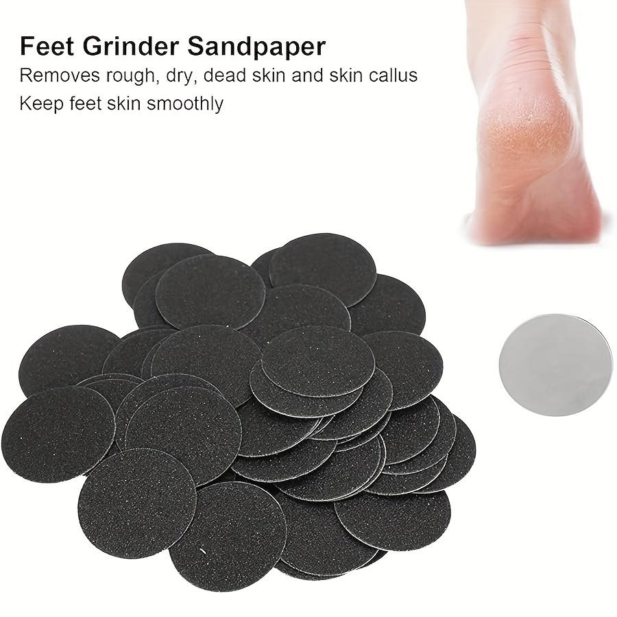 50pcs Self-Adhesive Sandpaper Discs for Electric Foot Callus Remover - Easy Apply, Exfoliating Pedicure Tool for Smooth Feet & Nails