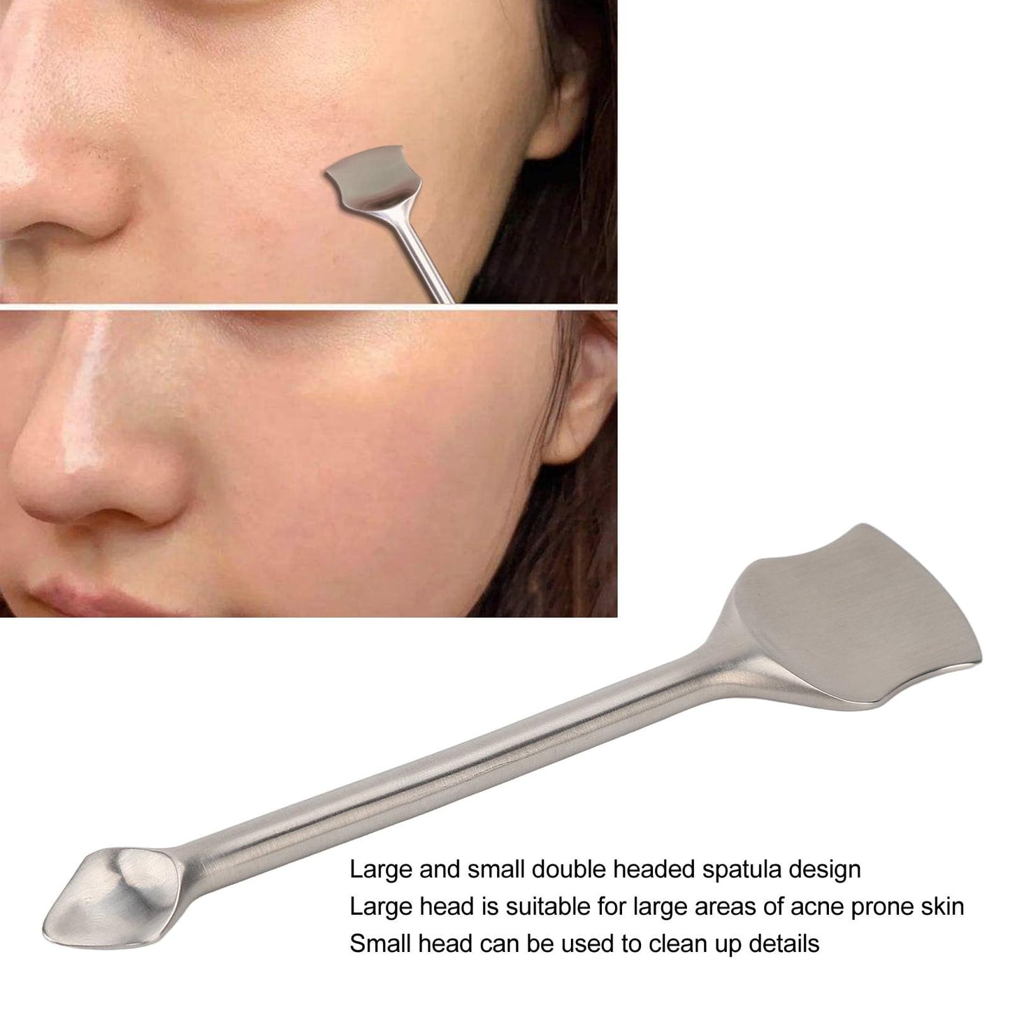 Blackhead Cleaning Tool Stainless Steel Lightweight Skin Care Acne Extractor Tool for Women Girl