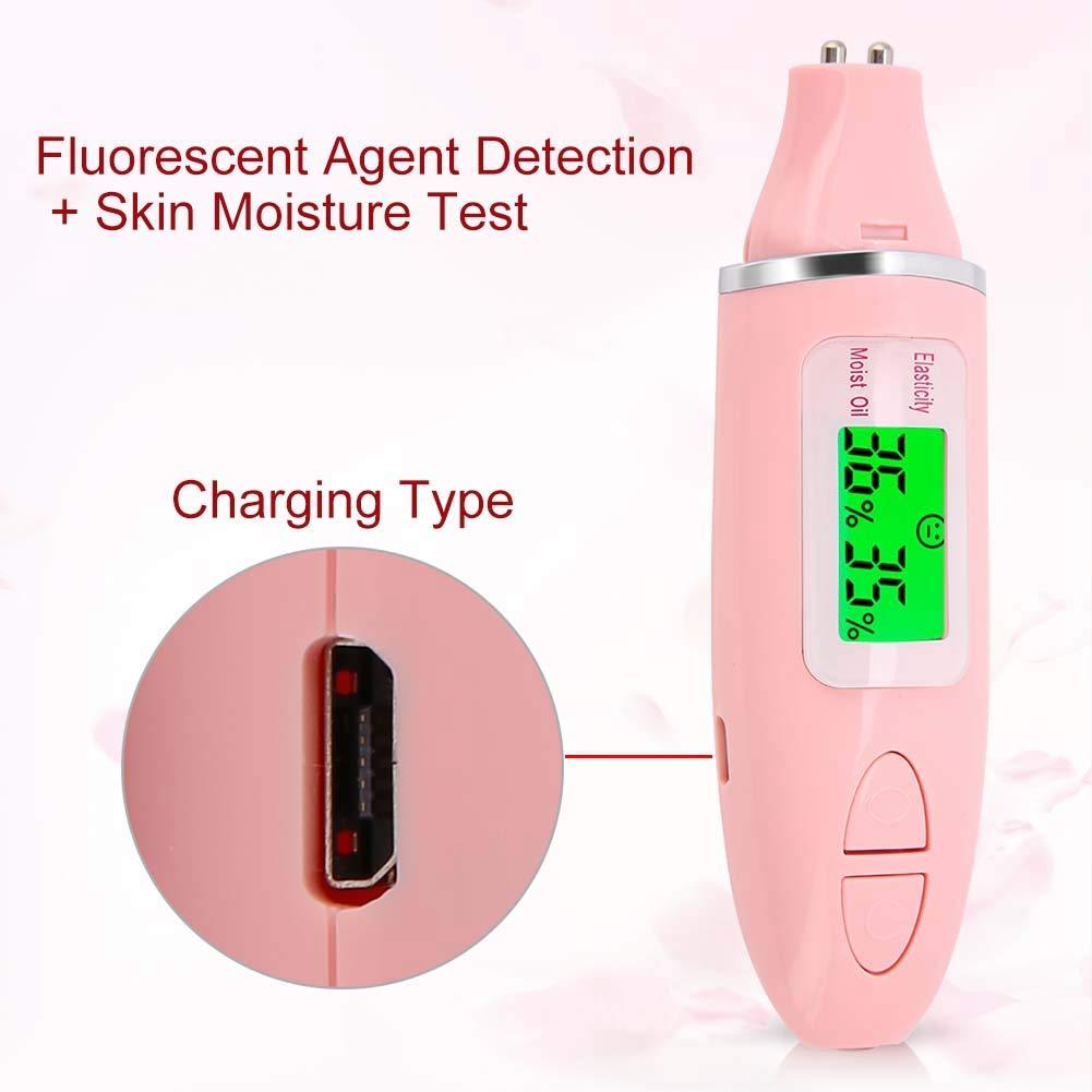 Detector For Face, Skin Analyzer Machine Professional, Digital Skin Oil Sensor, Skin Analyzer Tester Water Oil Monitor LCD Display Monitoring Meter for Face and Body