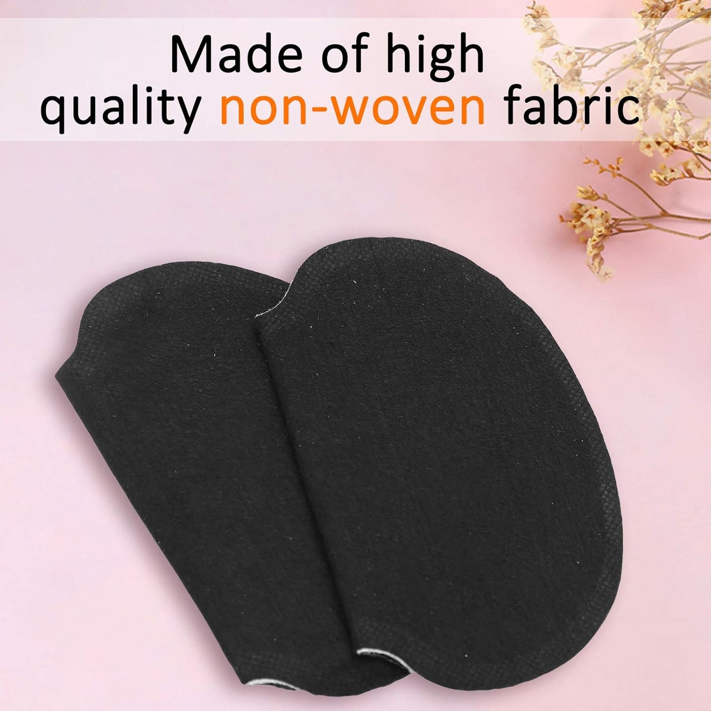 60pcs Underarm Armpit Sweat Pads, Nonwoven Fabric Dress, Clothing Underarm Sweat Pads, Non Visible, For Women And Men, Black