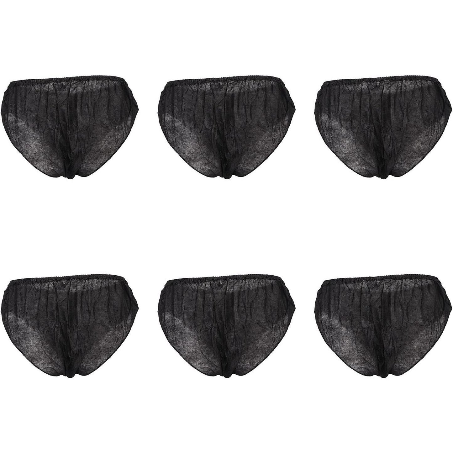 50pcs Black Disposable Underwear, One Size Fits Underwear for Man and Woman Travel, Travel Underwear for Outdoor Tourism Hotel and Salon