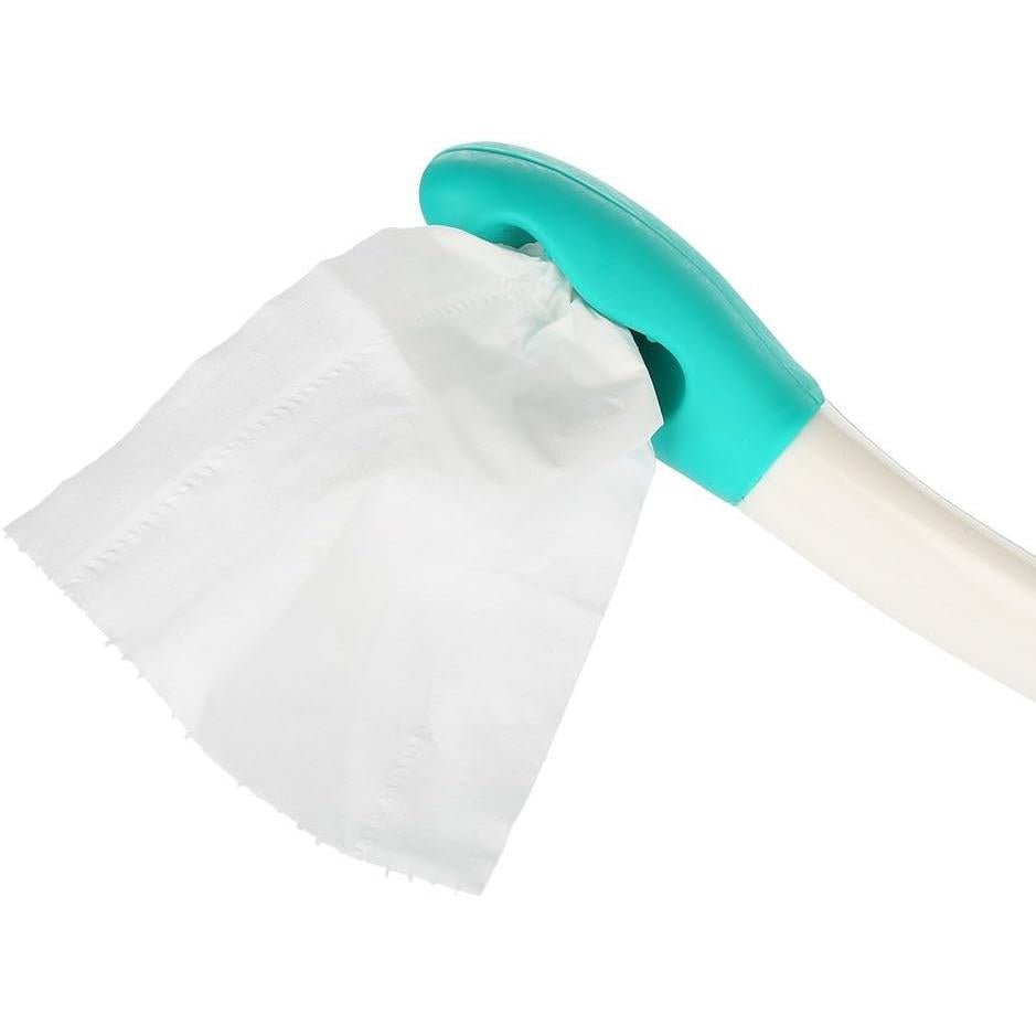 Bottom Wiper, Long Handle Reach Comfort Holder Toilet Paper Tissue Grip Self Wipe Aid Helper