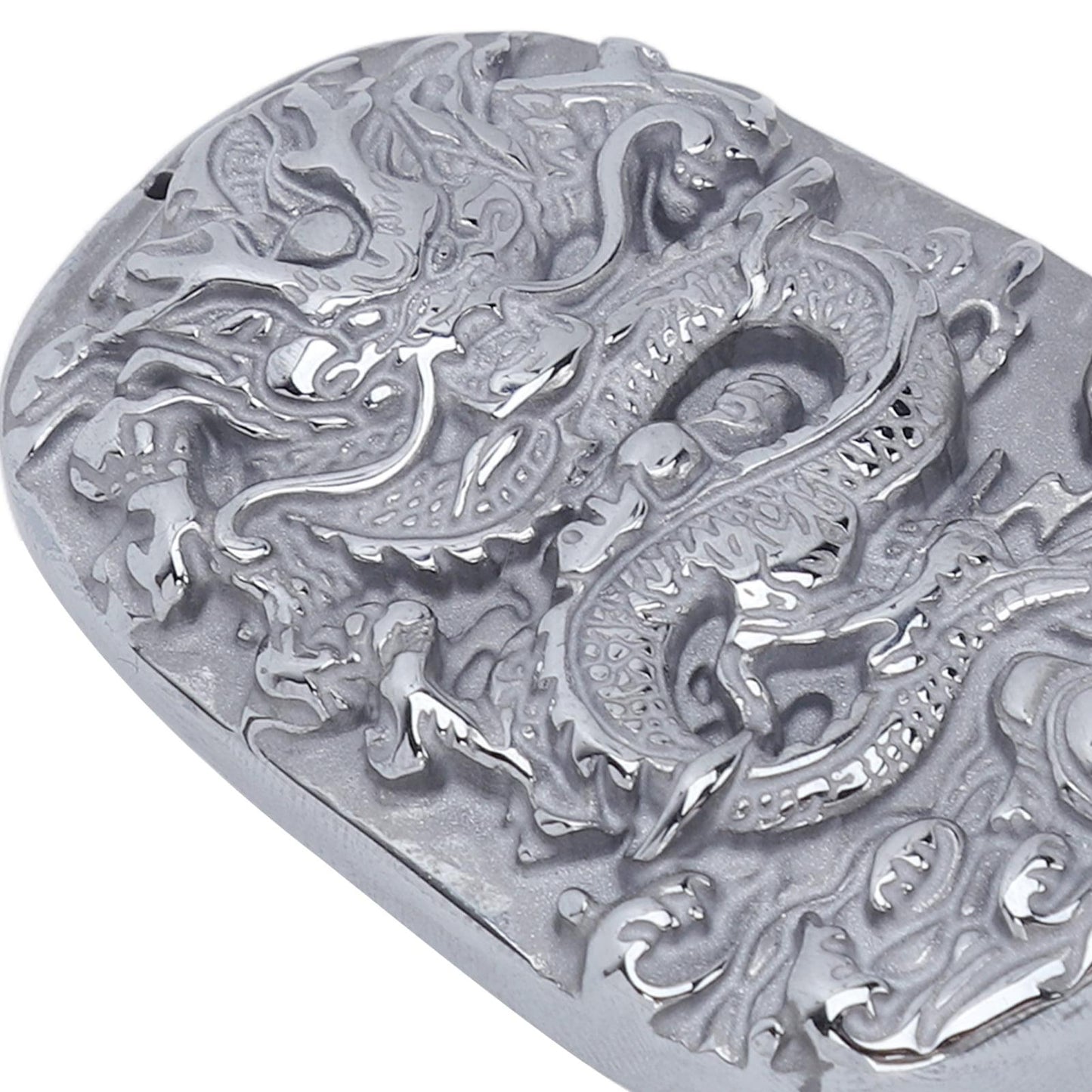 Natural Terahertz Pendant Dragon Pattern Carved Energy Stone Pendant for Making Jewelry