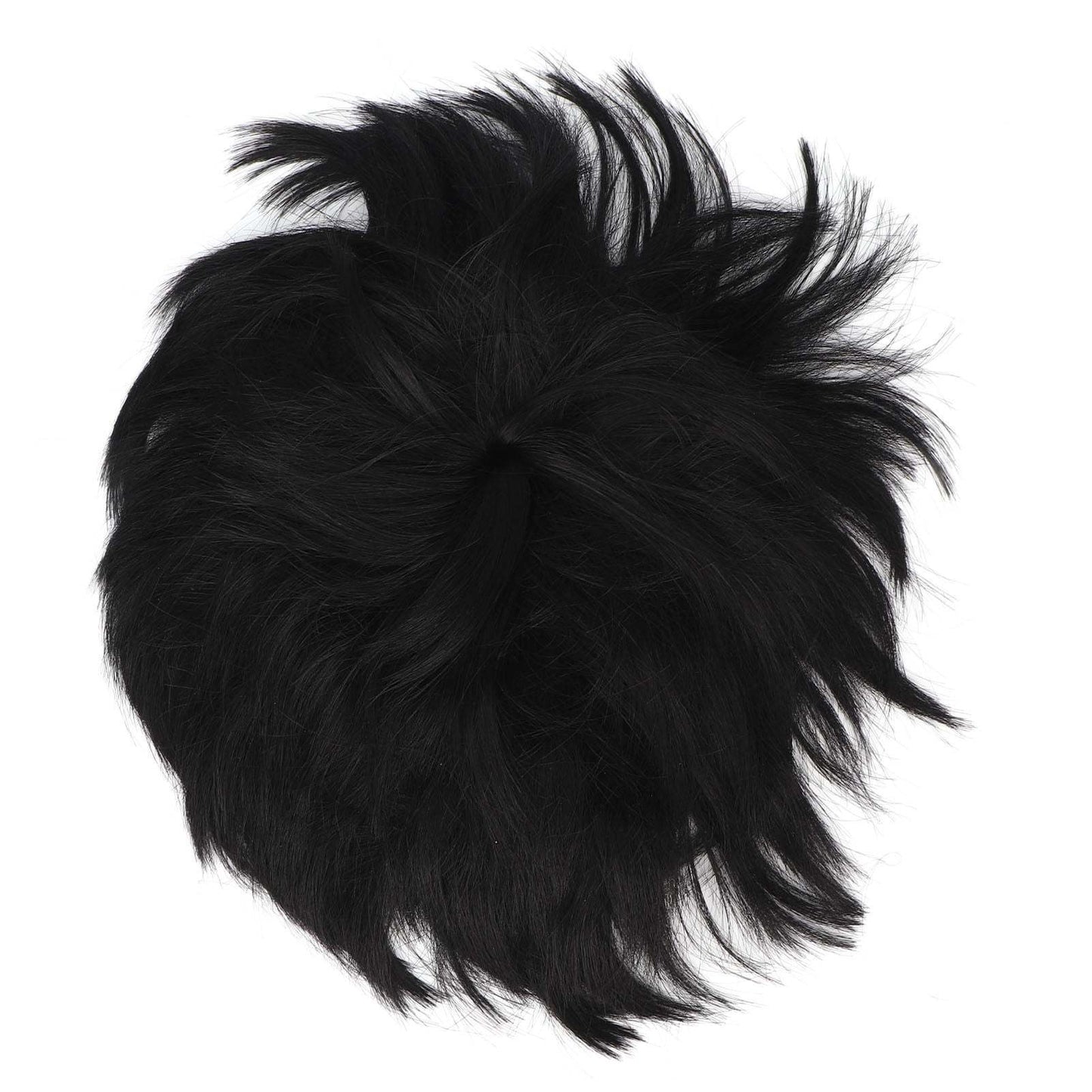 Men Short Toupee Fashionable Handsome Comfortable Breathable Men Hair Topper Wig for Daily Halloween Cosplay