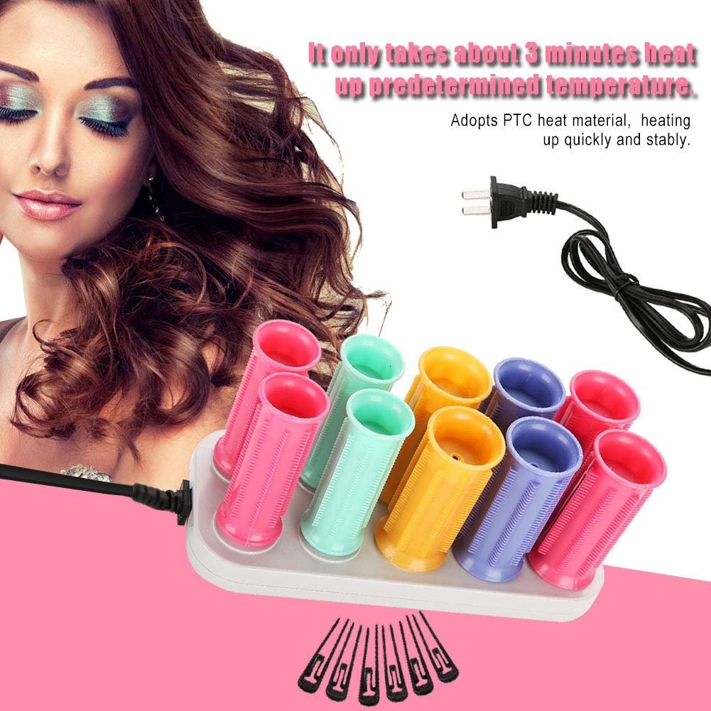 Sonew Professional Electric Heated Roller Curling Roll Hair Tube No Hair Injury Charging Type Hair Styling Tool