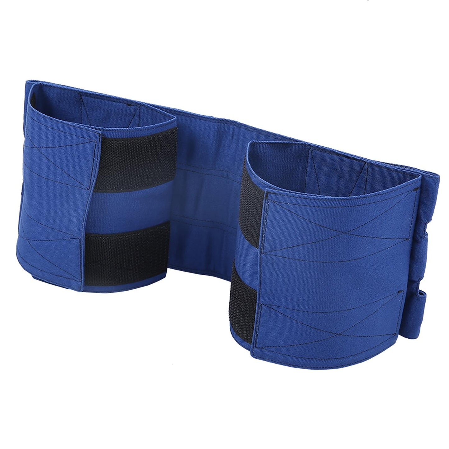 Wheelchair Footrest Non‑Slip Adjustable Leg Restraint Strap Seat Belt (Blue Average Size)