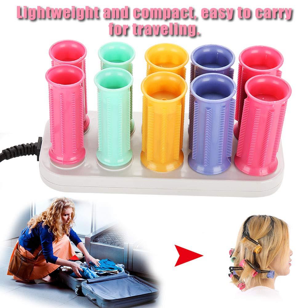 Sonew Professional Electric Heated Roller Curling Roll Hair Tube No Hair Injury Charging Type Hair Styling Tool