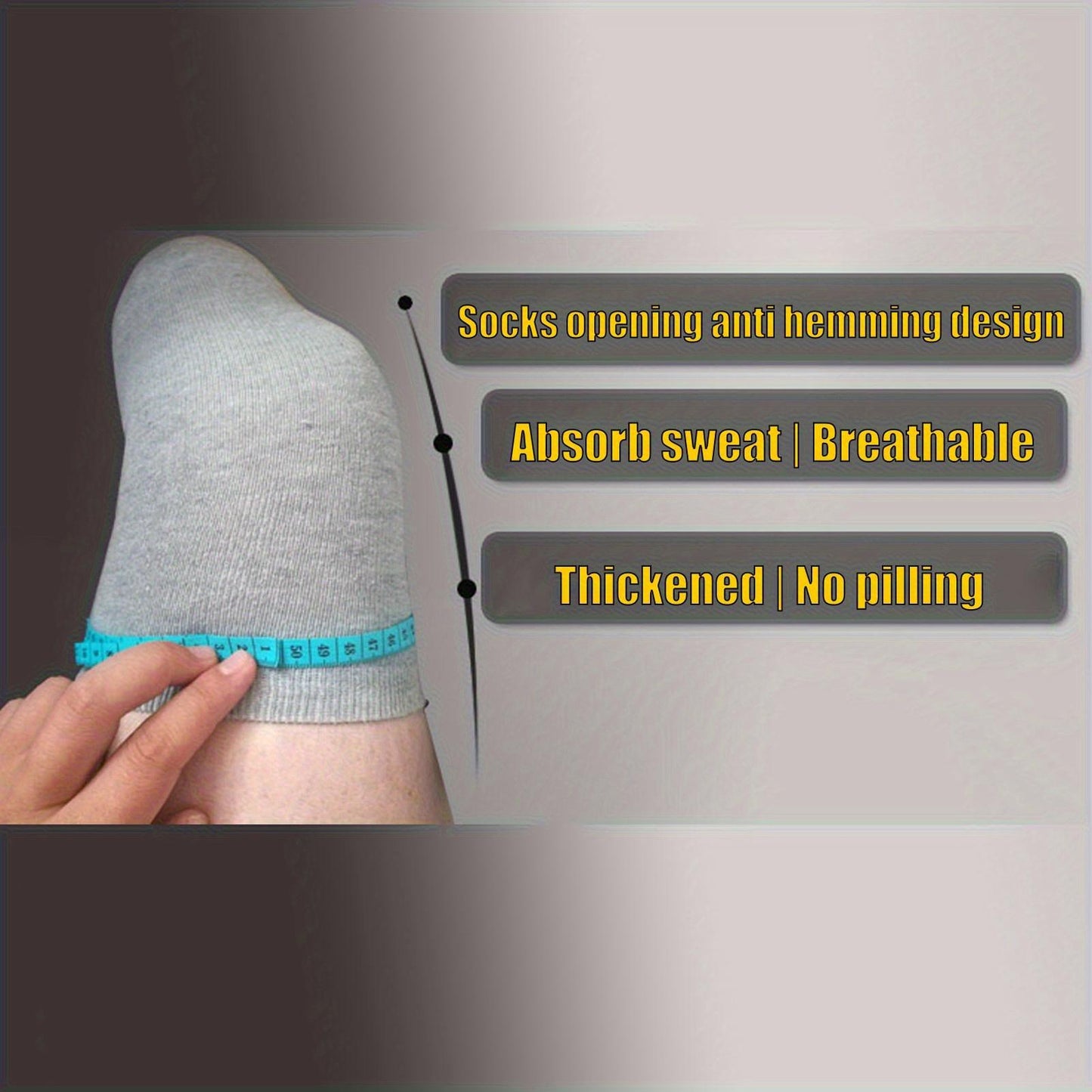 5pcs Prosthetic Limb Socks Soft Elastic Thickened Cotton Breathable Protective Stump Socks for Amputee M