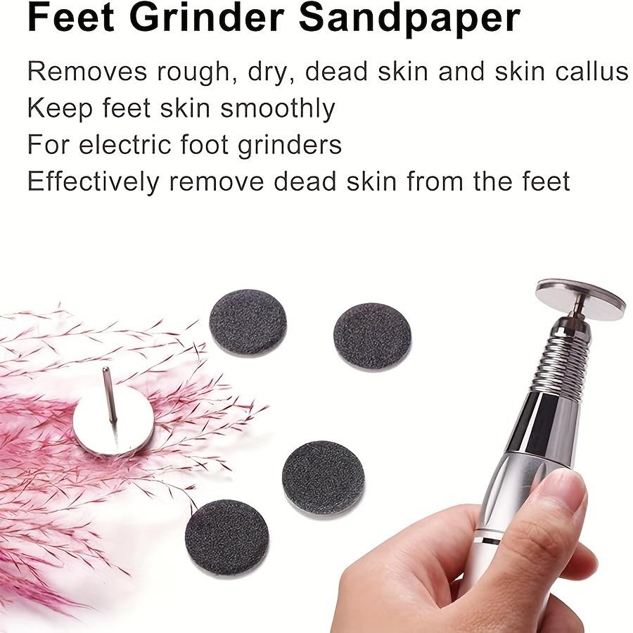 50pcs Self-Adhesive Sandpaper Discs for Electric Foot Callus Remover - Easy Apply, Exfoliating Pedicure Tool for Smooth Feet & Nails