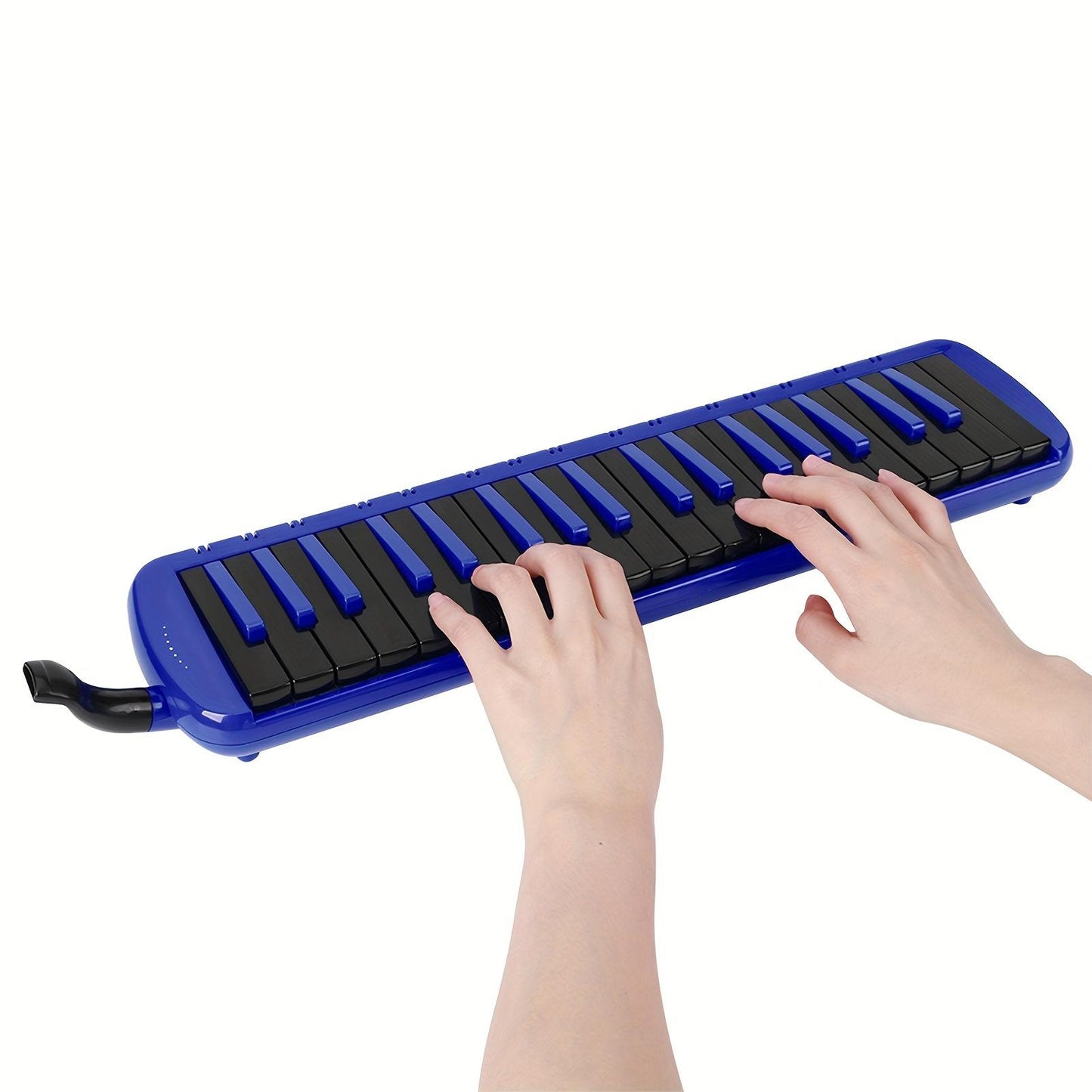 Melodica 37 Key Wind Musical Instrument Suitable for Beginner Practice Bag F37s (Blue )