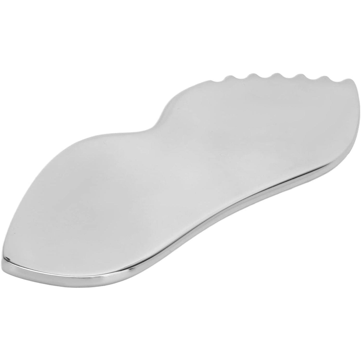 Massage Board Comb Gua Sha Facial Tool V Shape Face Edger Smoother, Solid 304 Stainless Steel Gua Sha Scraping Massage Tools for Face Body for Soft Tissue Pain Relief Body Care