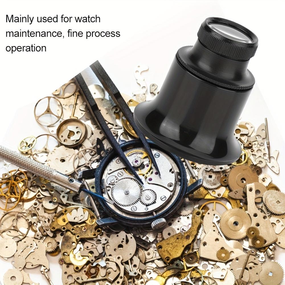 Glasses Loupe Magnifier For Jeweler, Eye Magnifier Loupe Repair Watch Tool Magnifying Glass Loupe Lens Magnifier (20 x )for watch maintenance, fine process operation