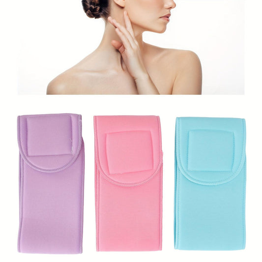 Moisturizing Gel Neck Wrap, Reusable Gel Neck Wrap, 3PCS Moisturizing Gel Neck Wrap Cotton Gel Washable Neck Wrap, Neck Tightening Reusable Wrinkle Patch Strap