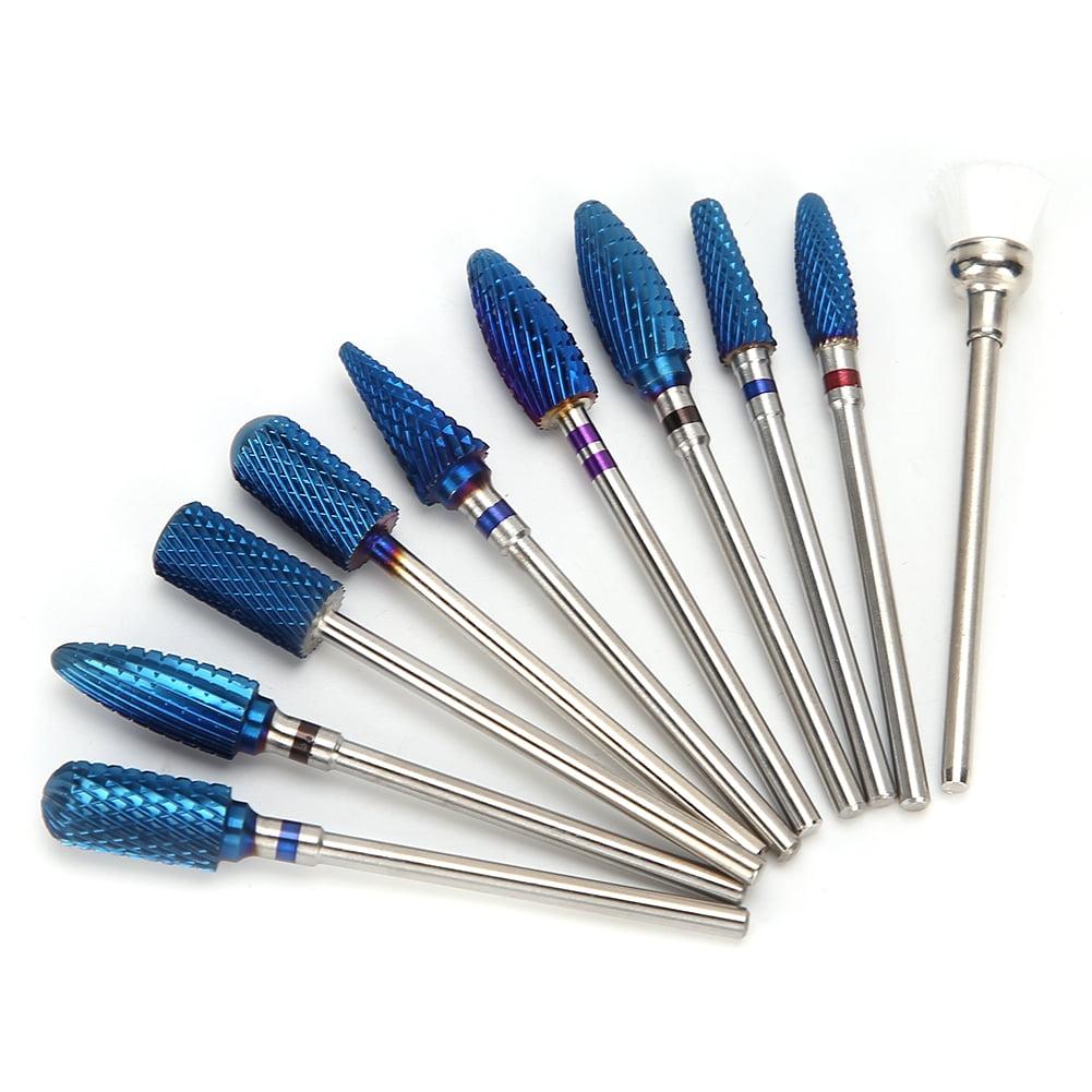 10Pcs Nail Grinding Head Nail Drill Bit Set Nail Polisher Accessory Manicure Tool Kit