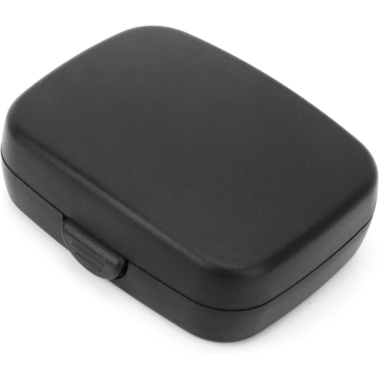 Portable Hard Case, Behind The Ear Drop Resistance BehindtheEar Storing Aids Protection, Waterproof Protective Storage Box Black for Outdoor Travel