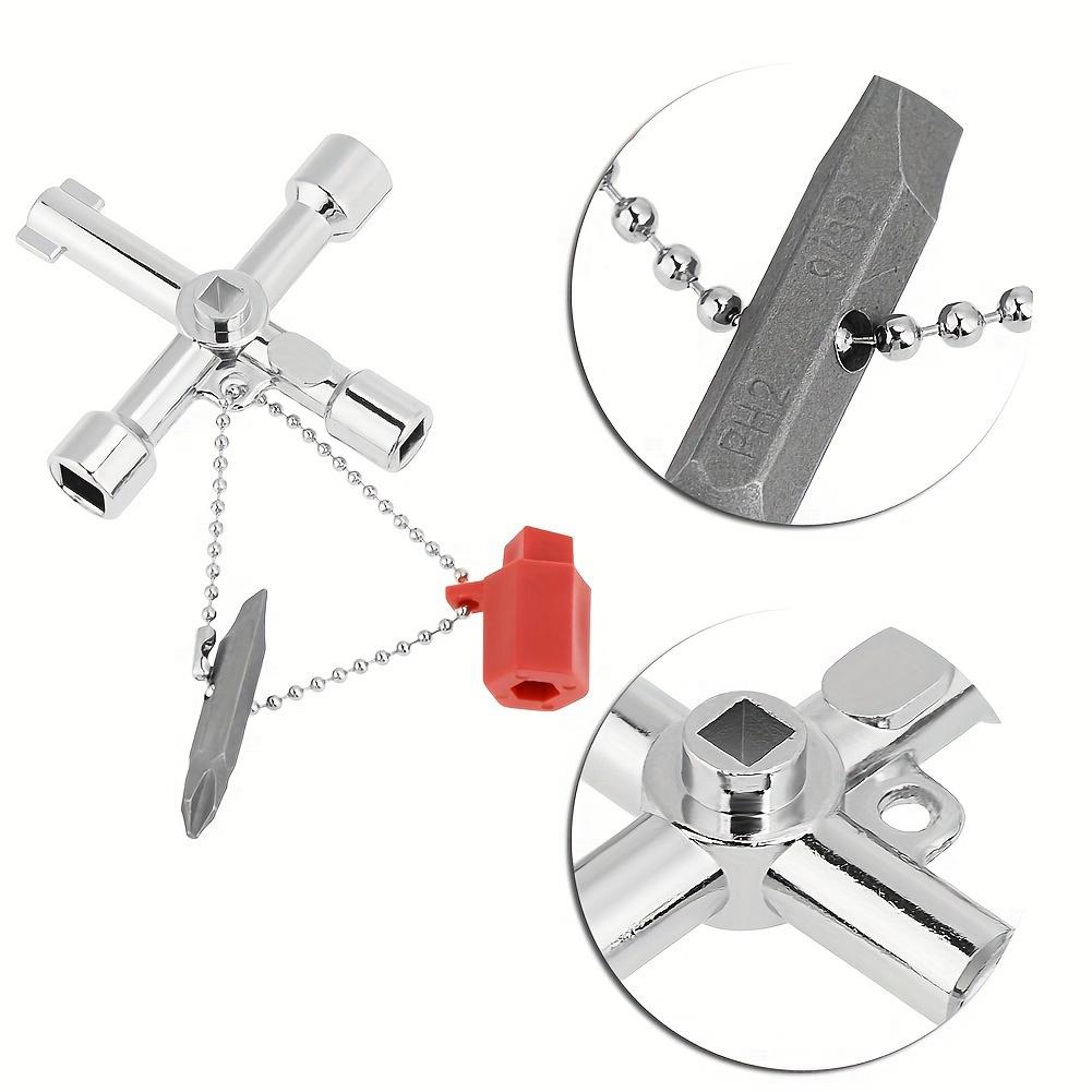 10pcs Multifunction Universal Control Cabinet Cross Key Wrenches Hand Tools