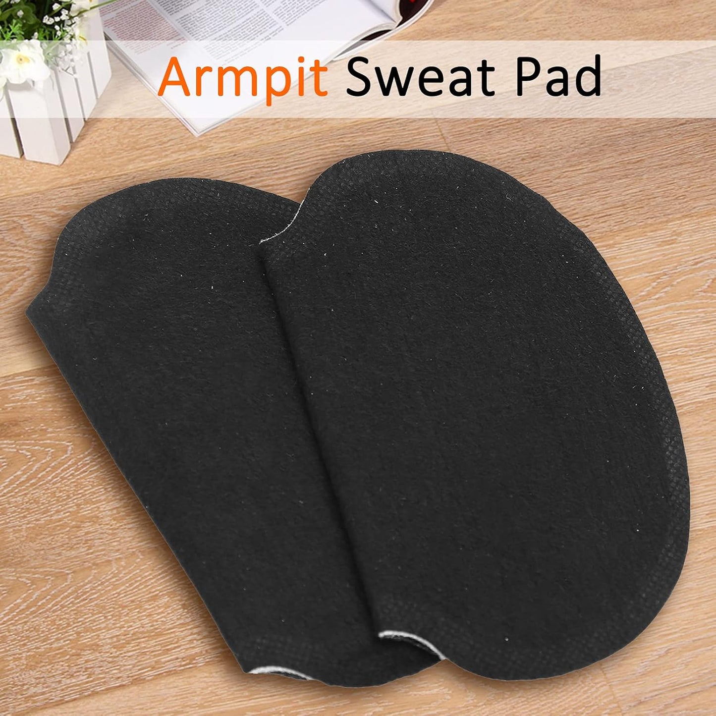 60pcs Underarm Armpit Sweat Pads, Nonwoven Fabric Dress, Clothing Underarm Sweat Pads, Non Visible, For Women And Men, Black