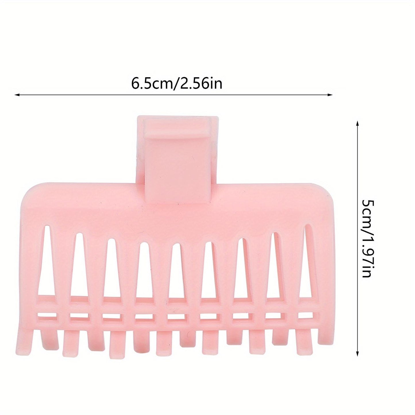 15Pcs Hot Roller Clips, Hair Clips for Rollers, Hair Roller Clips Fixing Clamp, Curler Claw Clip, Holding Section Claw Hairdressing Tool for Women Hair Section Styling ( Pink