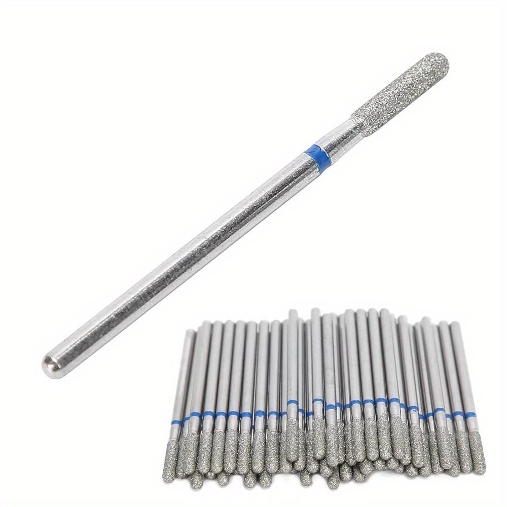 50pcs Portable Nail Drill Bits, Tungsten Carbide Nail Drill Bits, Dead Skin Removal Nail Grinding Polishing Head Accessory (M-41.25)