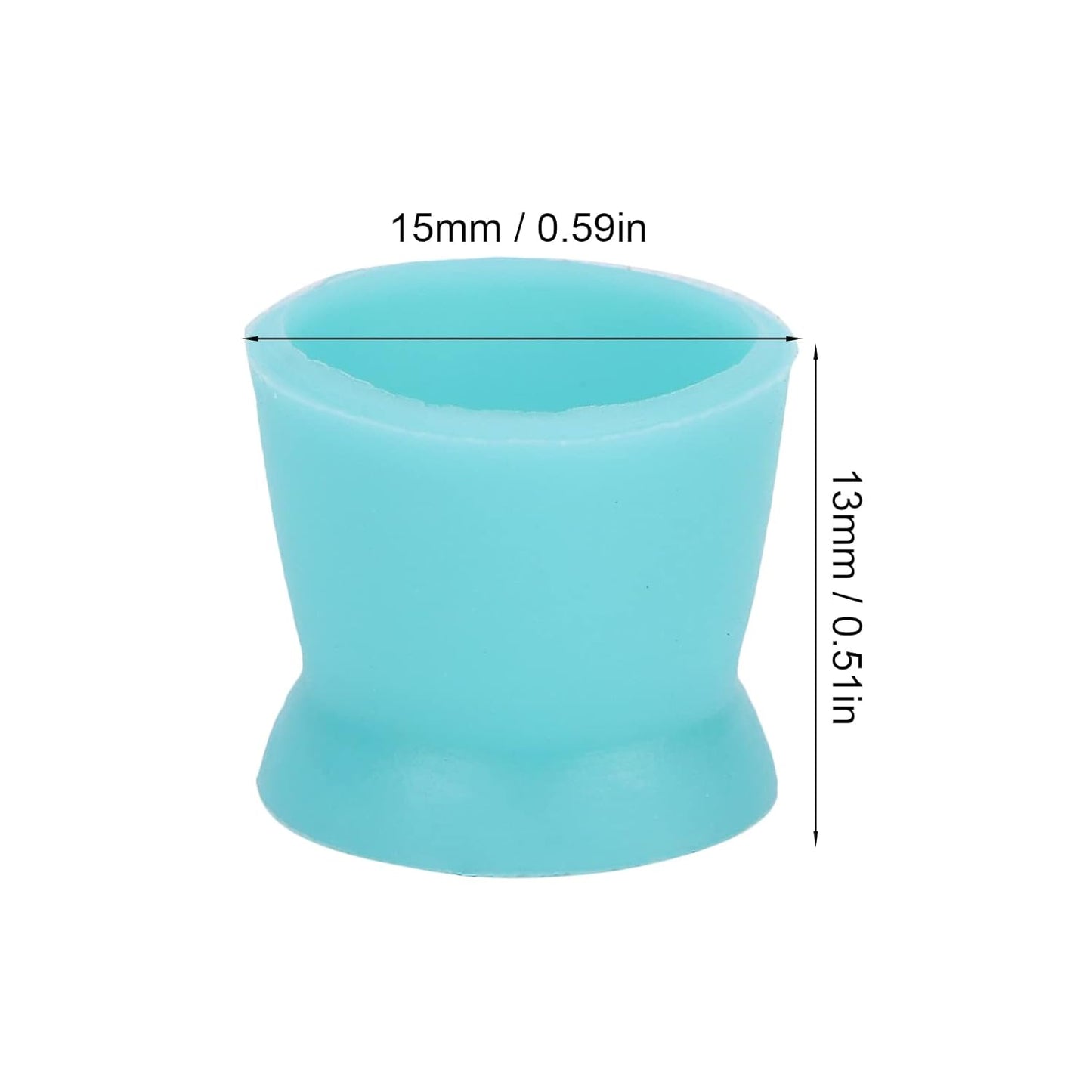 Ink Cups, Ink Holder, 300pcs Ink Cups for Tattooing, Ink Cup Ink Pigment Cup Disposable Silicone Eyebrow Lip Eyes Pigment Cup (Blue)