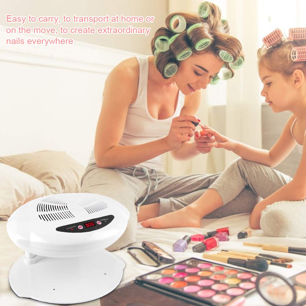 Sonew Hot & Cold Air Nail Dryer Warm-Cool Manicure Drying Fan Manicure Tool for Salon and Home(White)