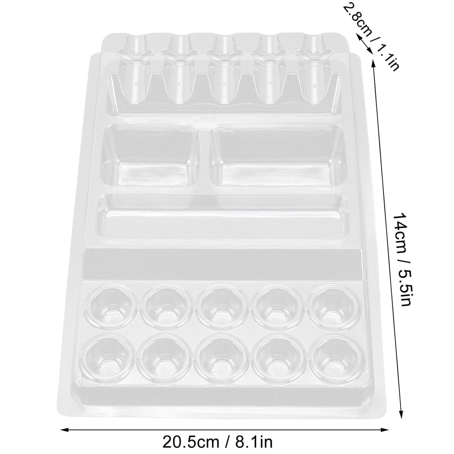 25pcs Ink Cup Holder, Disposable Ink Cup Tray, Color Palette Accessories Holder, Pigment Ink Cup Holder Stand Kit