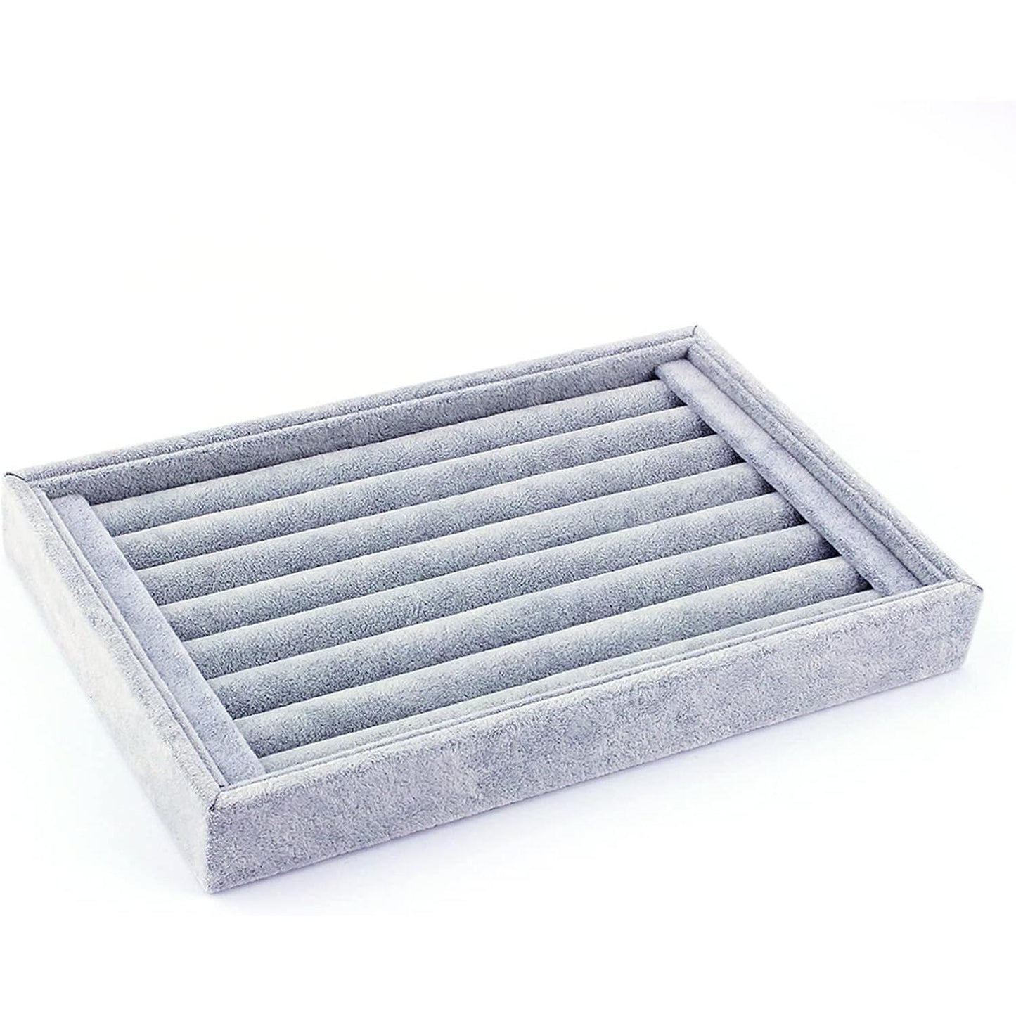 Ring Storage Box - Jewelry Display Storage Tray Organizer for Rings, Ties, Clips, and Earrings