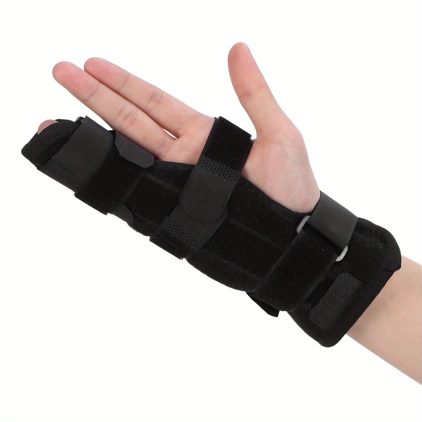 Finger Brace Adjustable Splint Comfortable Hand Support Breathable Relief Stabilizer for Broken FingersL