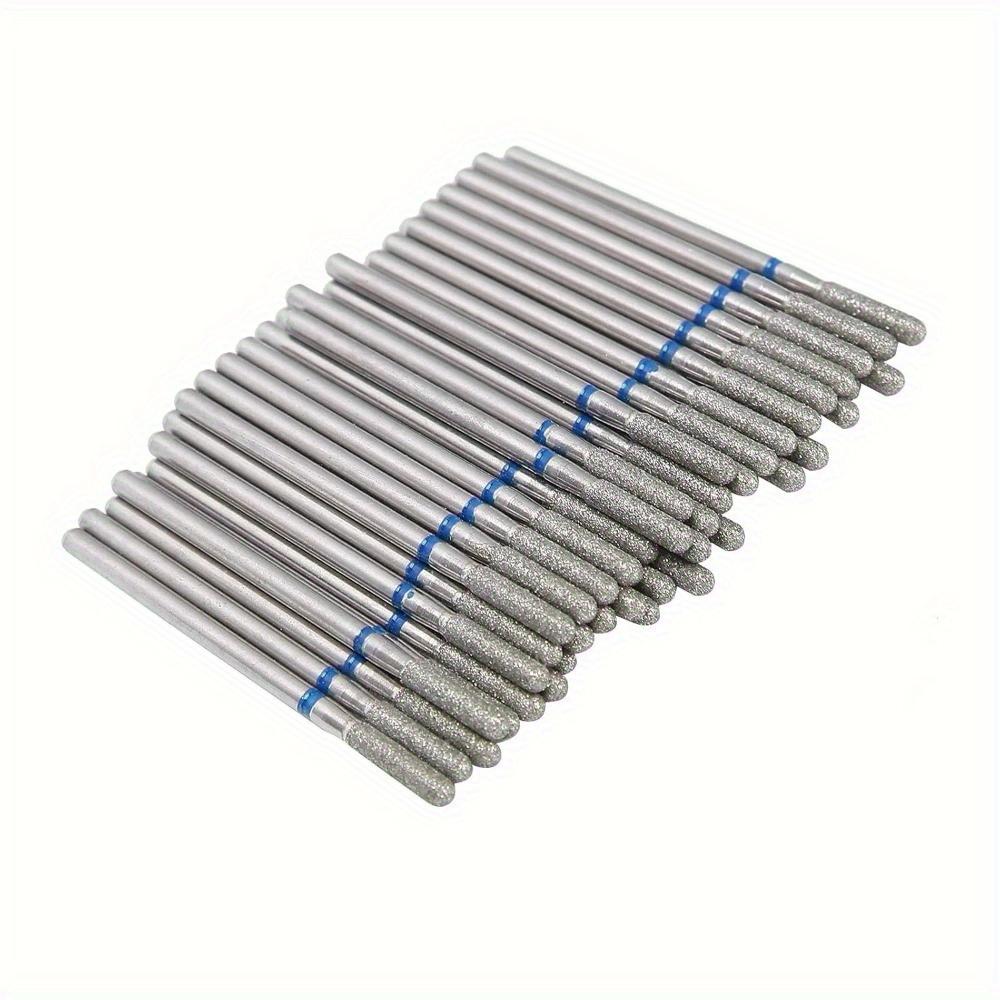 50pcs Portable Nail Drill Bits, Tungsten Carbide Nail Drill Bits, Dead Skin Removal Nail Grinding Polishing Head Accessory (M-41.25)