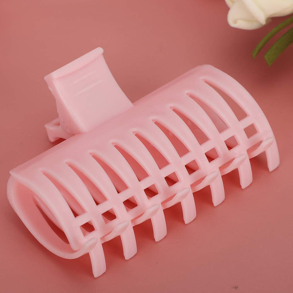 15PCS Hot Roller Clips, Curler Claw Clips for Girls Women, Hair Section Fixing Clamps, Holding Hairdressing Tool for Long and Medium Hair (Pink)