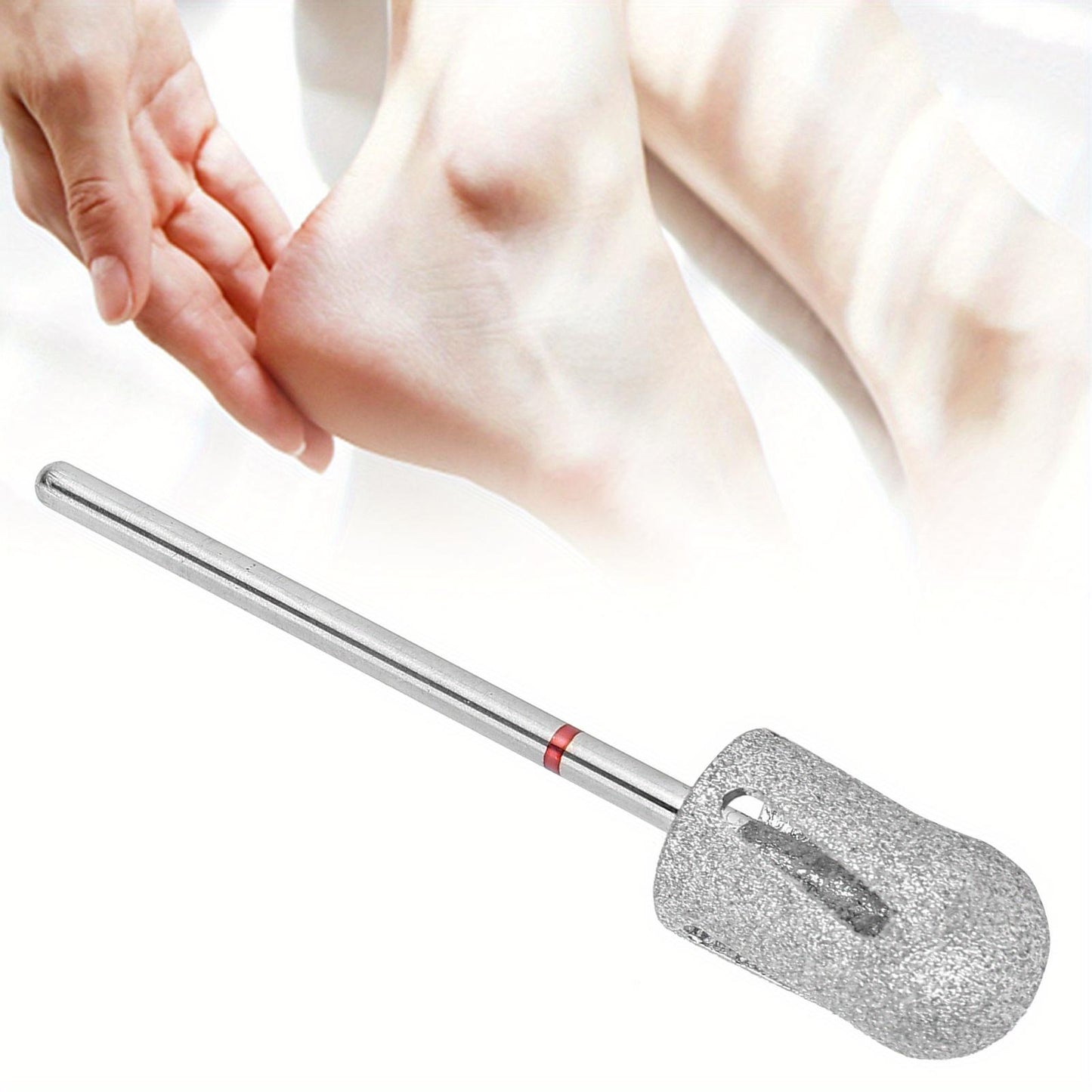 Pedicure Cone Bit Pedicure Skin Bit Stainless Steel Foot Nail Drill Bit Pedicure Foot Calluses Sanding Polishing Head for Foot Calluses Repair Foot Skin